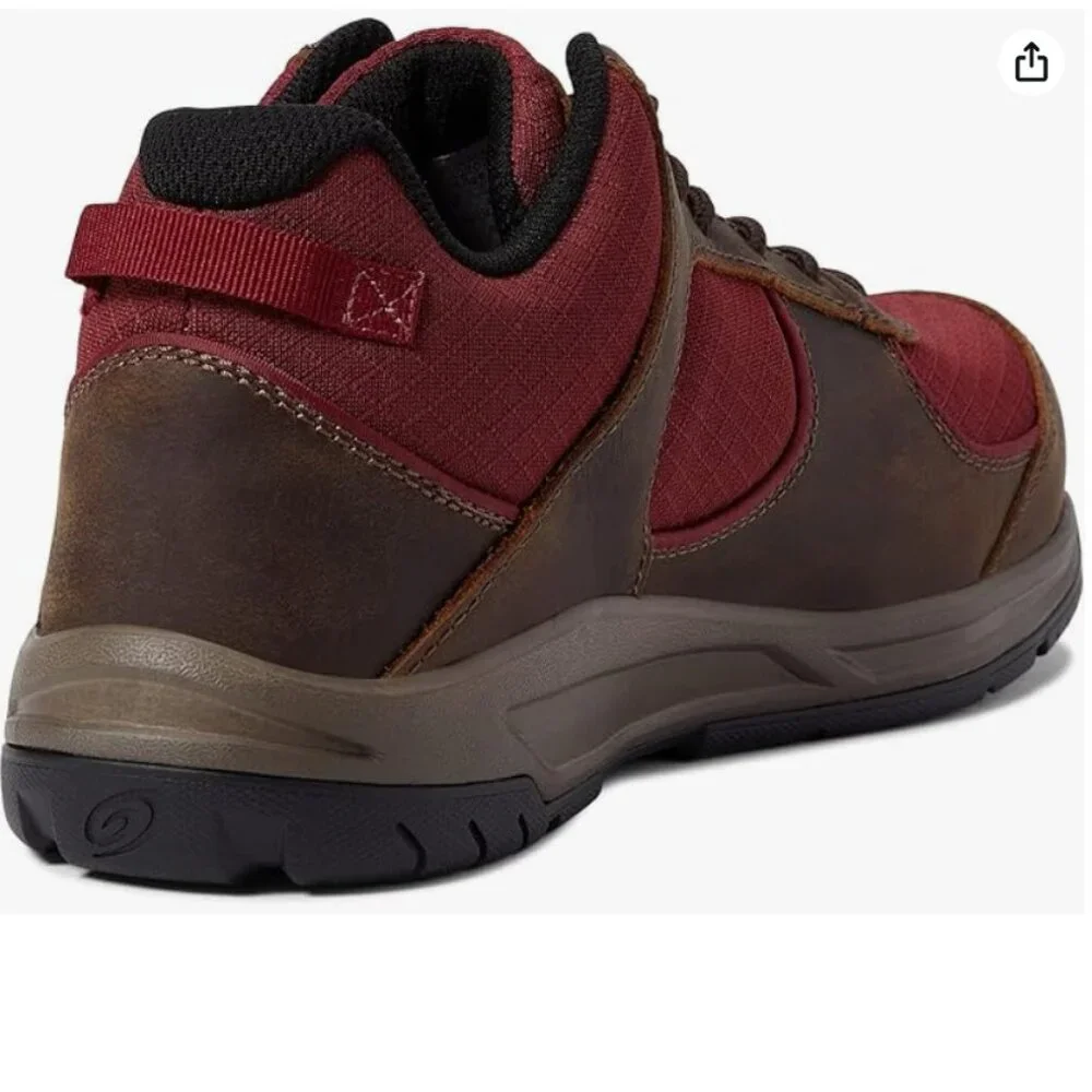Mens Avenger Steel-toe Work Boots Edge CT Brown/Red size 8